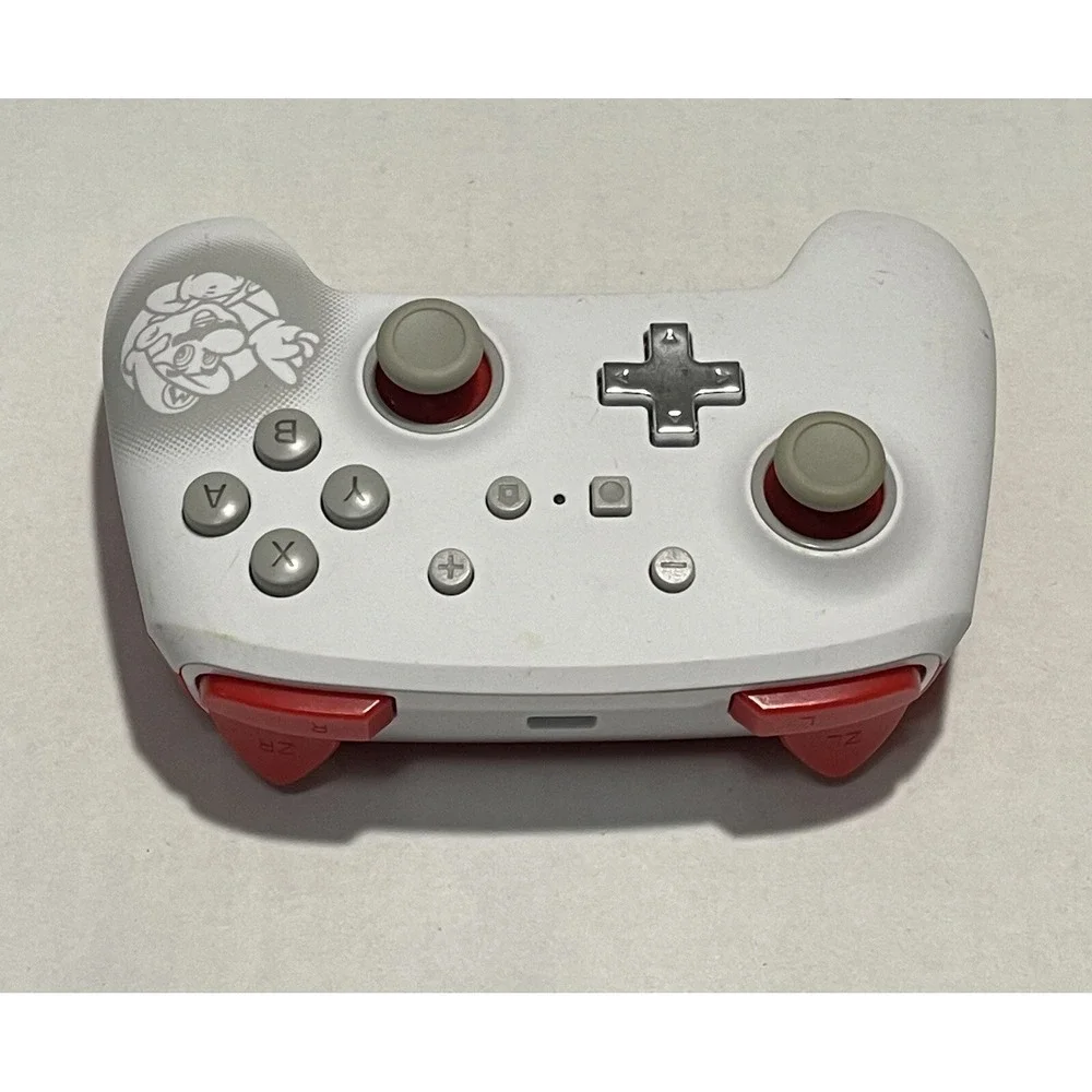 PowerA Enhanced‎ Wireless Controller Nintendo Switch OS Mario White Red 1511365
